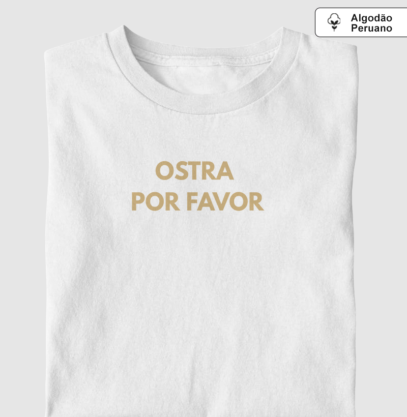 Camiseta Ostra Por Favor Bege