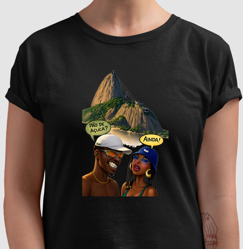 Camiseta Pão de Açuca Kaki Regular Fit  - Camiseta