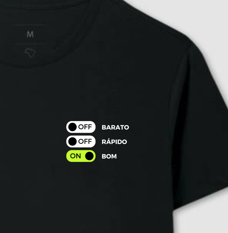 Barato, rápido e bom