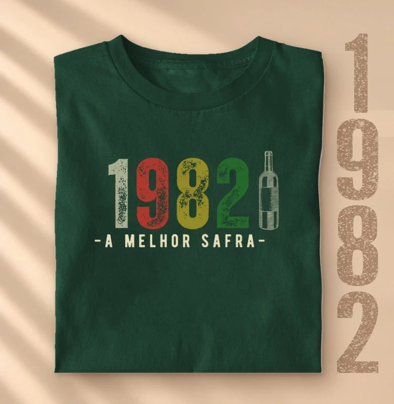 Camiseta Vinho - A Melhor Safra 1982