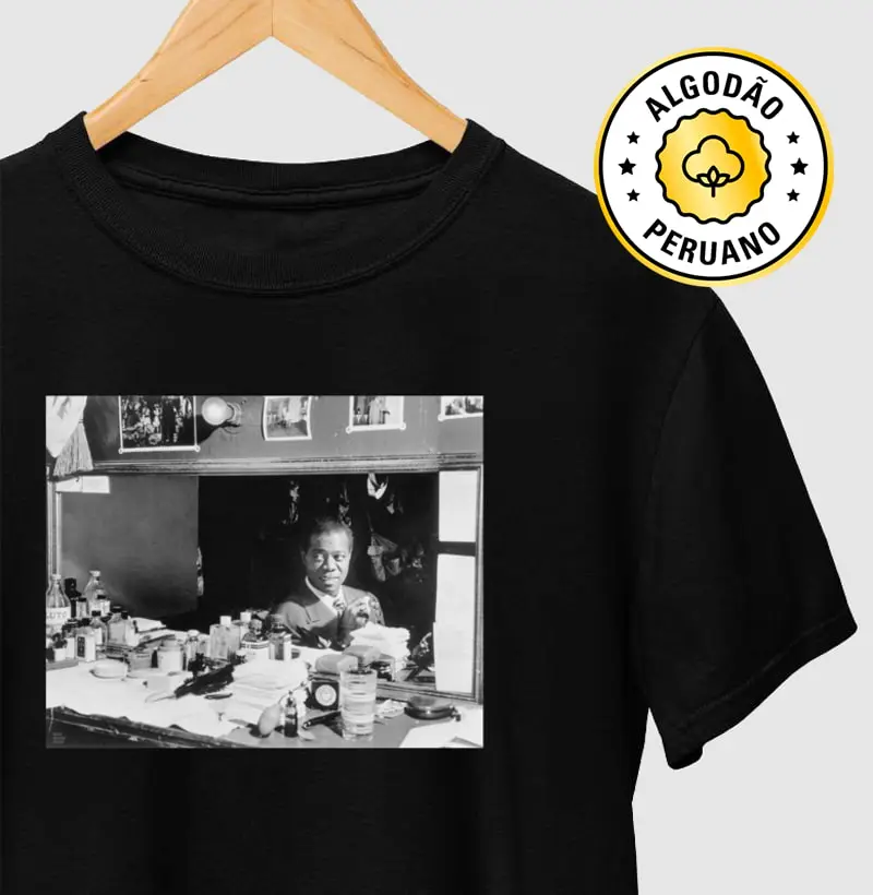 Louis Armstrong, N.Y., 1946 - Camiseta Algodão Peruano