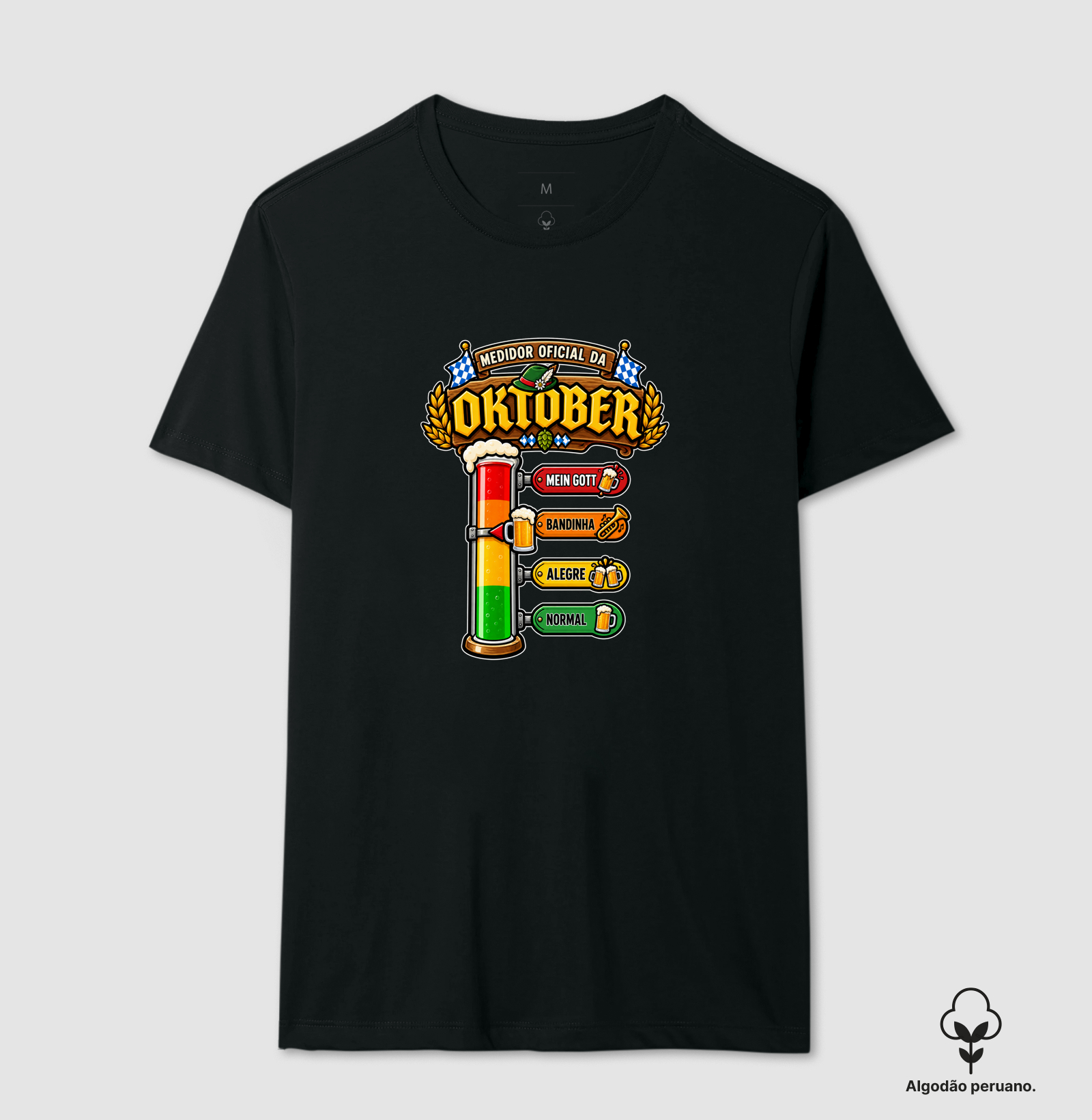 Medidor Oficial da Oktober - Camiseta Algodão Peruano