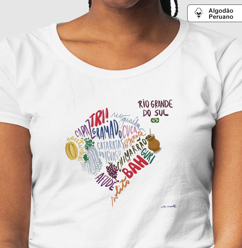 Camiseta Algodão Peruano Alma Rio-Grandense