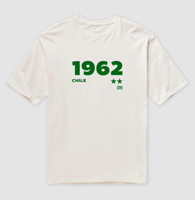 CAMISETA OVERSIZED FREE KICK BRASIL 1962