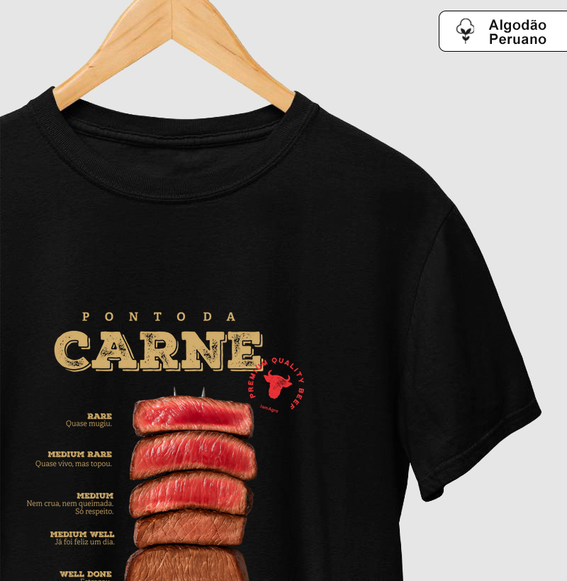 Camiseta Churrasco - ponto da carne