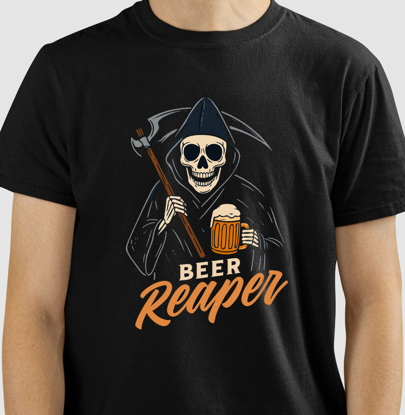 Camiseta Beer Reaper – Ceifador da Cerveja