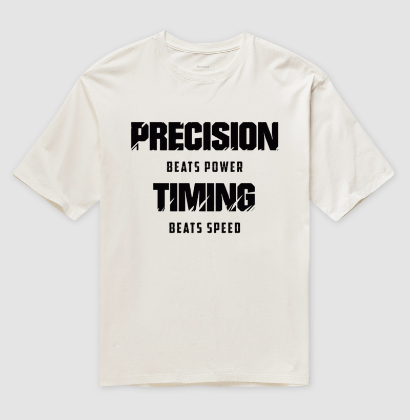 Camiseta Oversized Precision and Timing