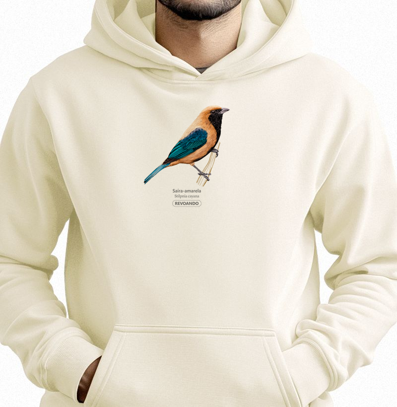 Cores Aladas - Saíra-amarela - Moletom Hoodie