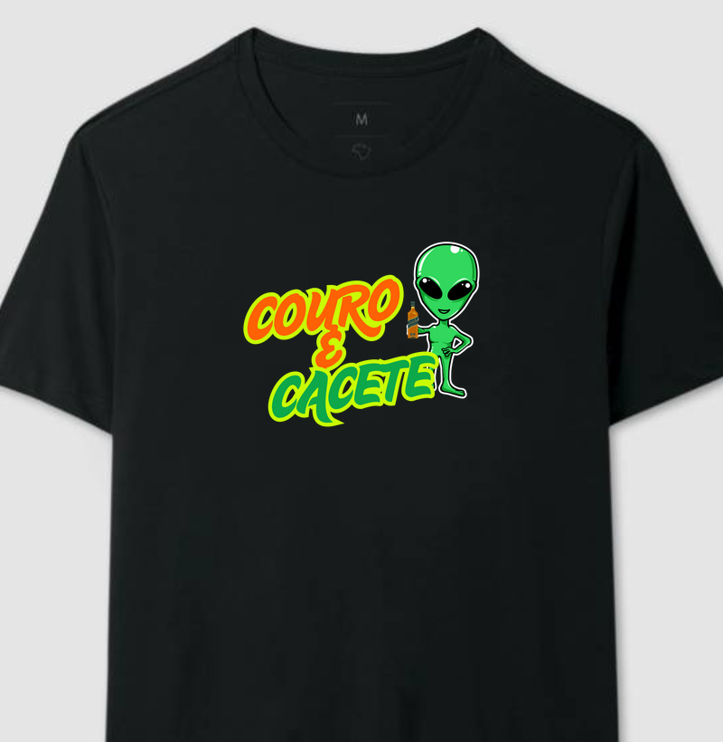 Camiseta - Couro e cacete