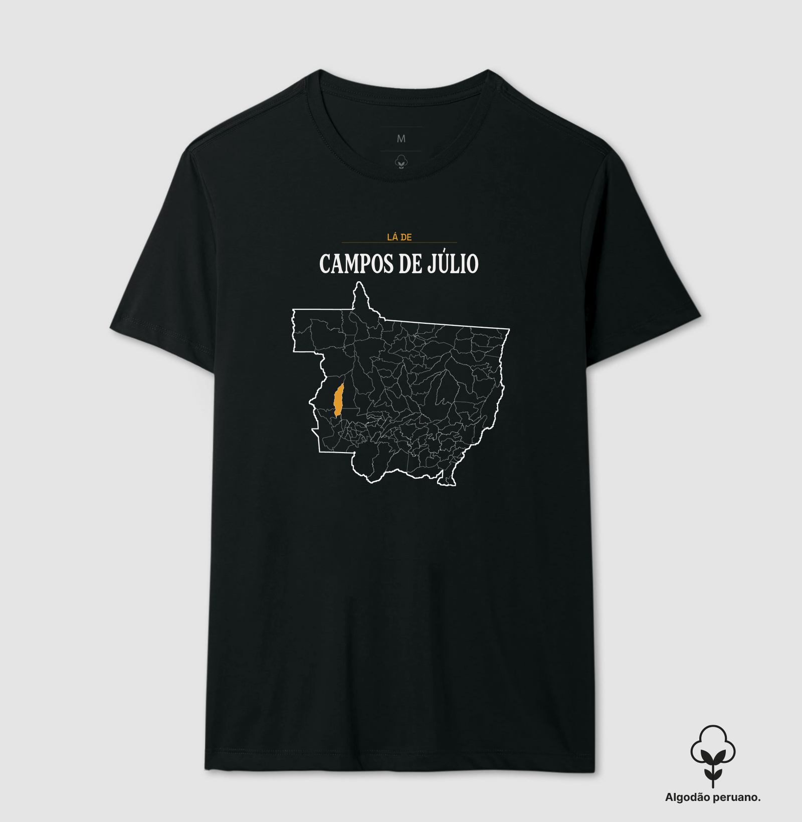 Campos de Júlio | Território MT - Camiseta Algodão Peruano