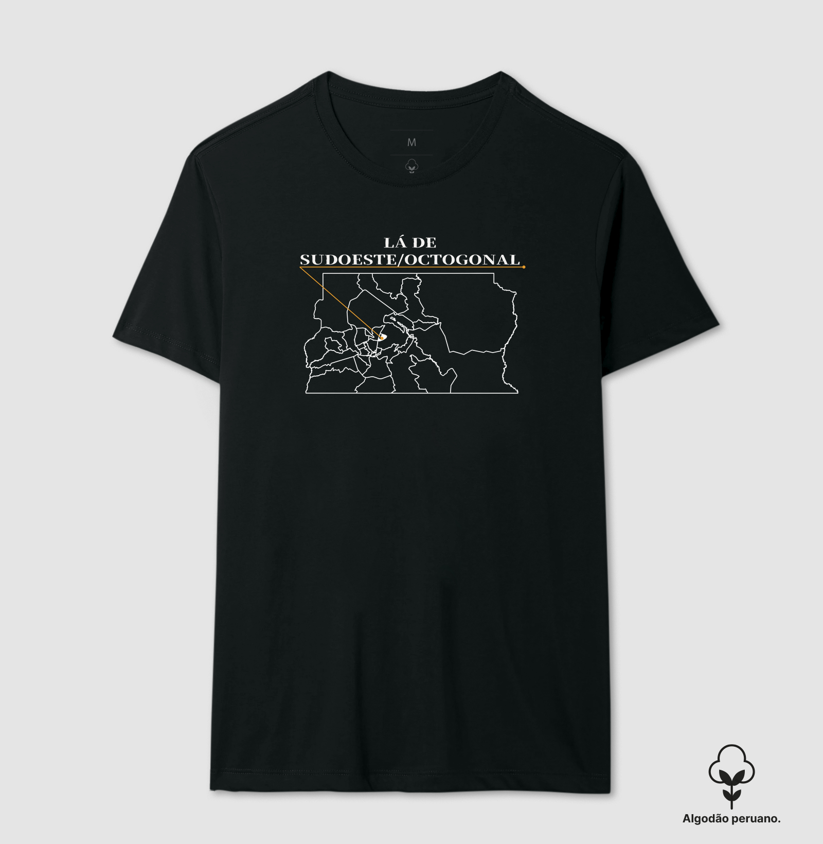 Sudoeste/Octogonal | Origem DF - Camiseta Algodão Peruano