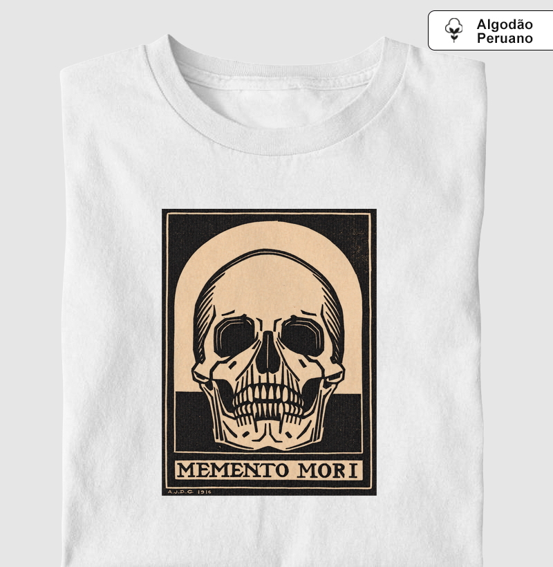 Memento Mori — Julie de Graag, 1916 - Camiseta Algodão Peruano