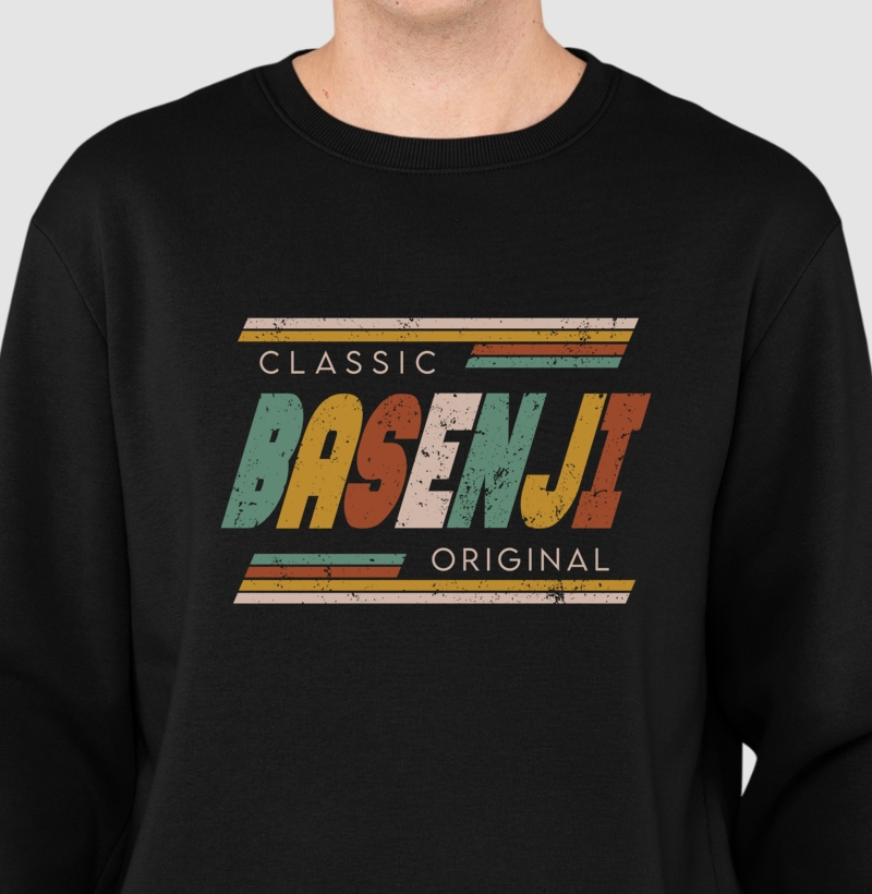 Suéter Moletom Basenji Vintage