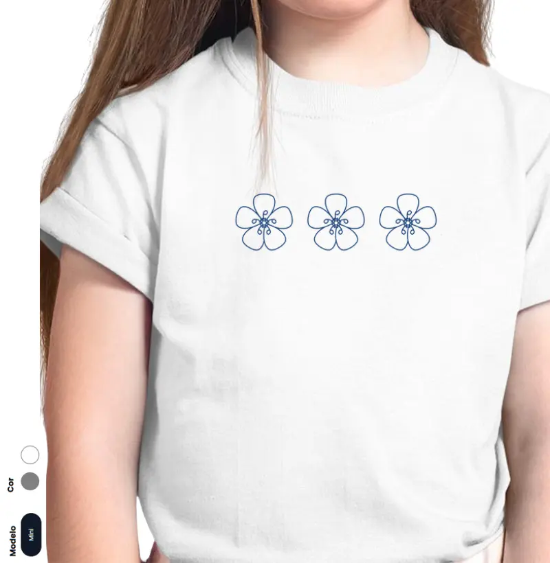 3 HIBISCOS MARINHO infantil