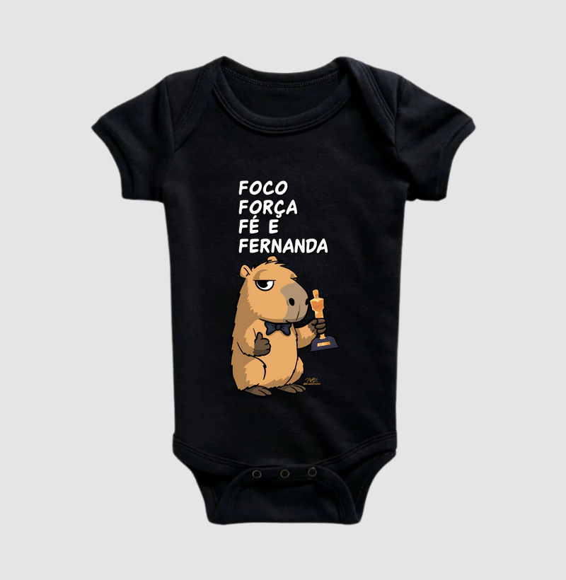 Camiseta Capivara Fernanda - Body Infantil