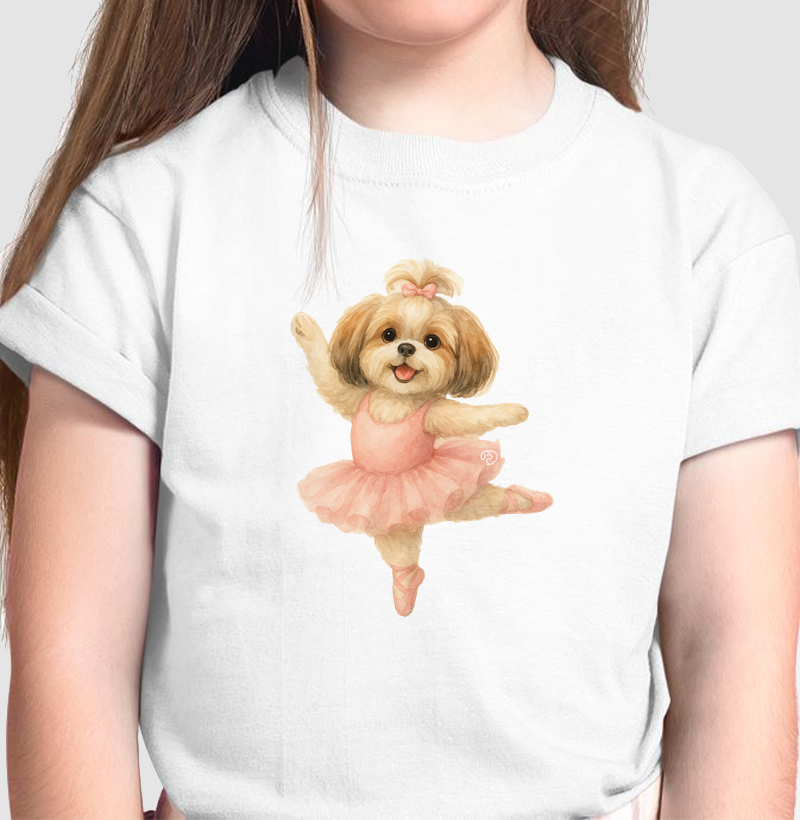 Shih Tzu Balet - Camiseta Infantil