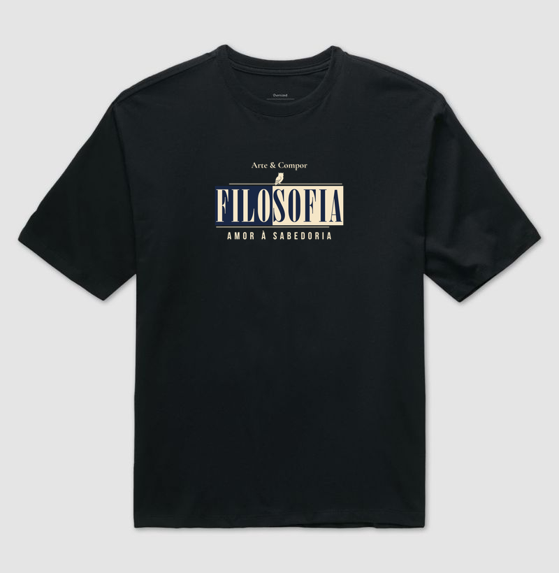 Camiseta Amor à Sabedoria – Filosofia para Quem Pensa