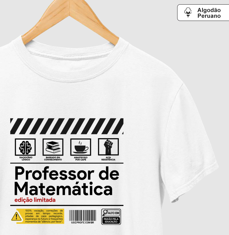 Professor de Matemática - Rótulo