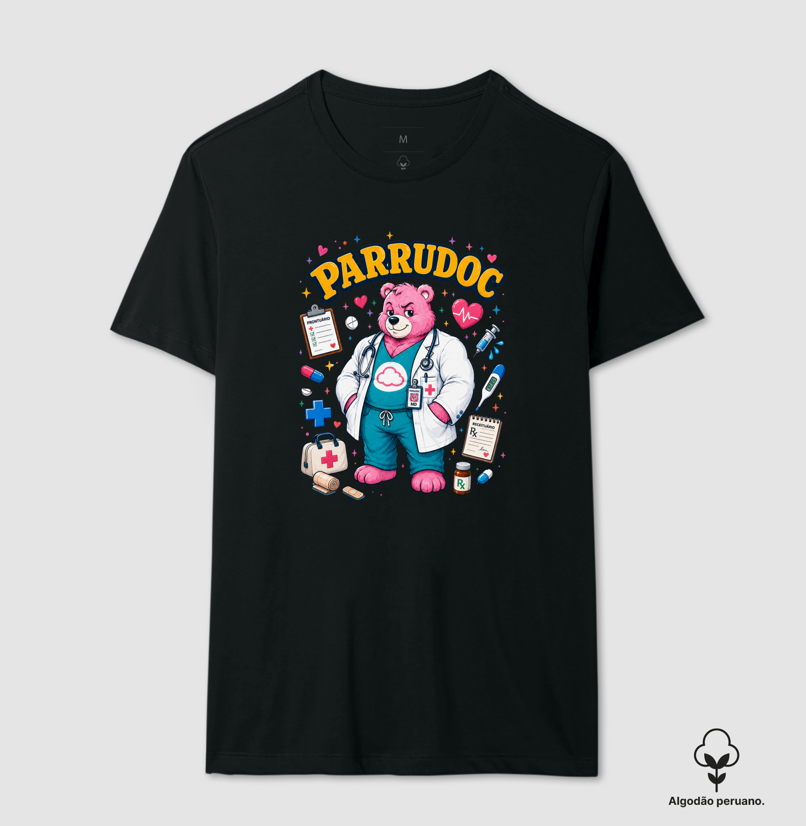 PARRUDOC - Camiseta Algodão Peruano
