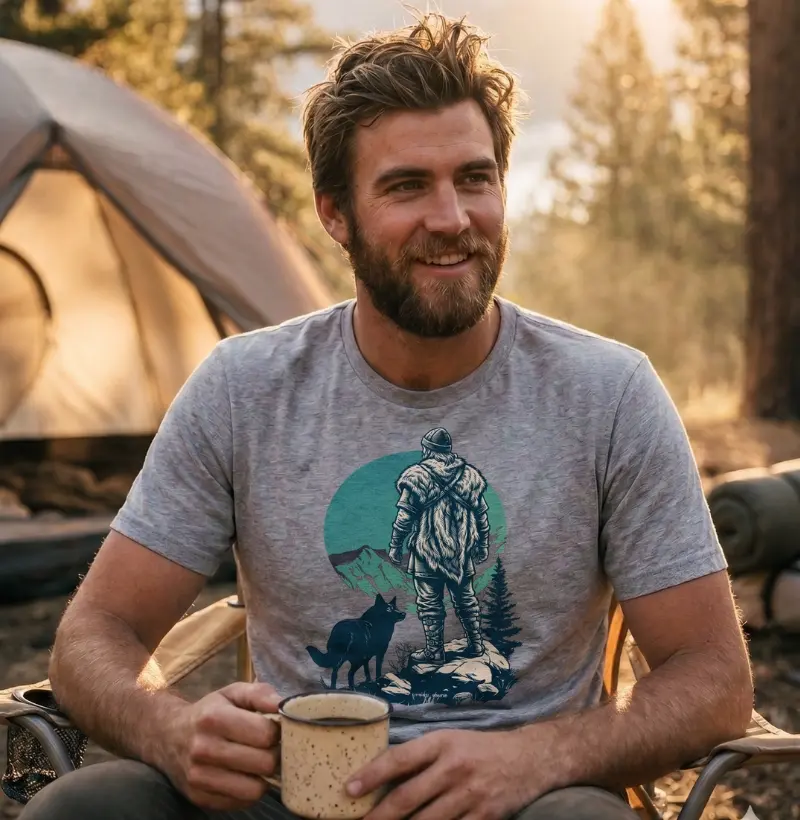 Camiseta Viking Homem do Norte