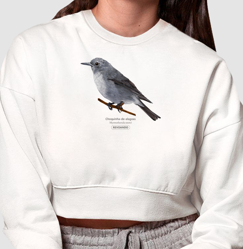 Inky Aves - Choquinha-de-alagoas - Moletom Cropped