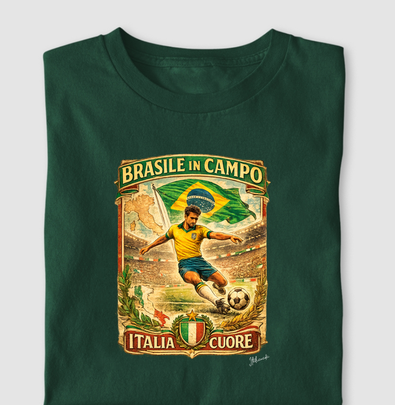BRASIL EM CAMPO, ITÁLIA NO CORAÇÃO