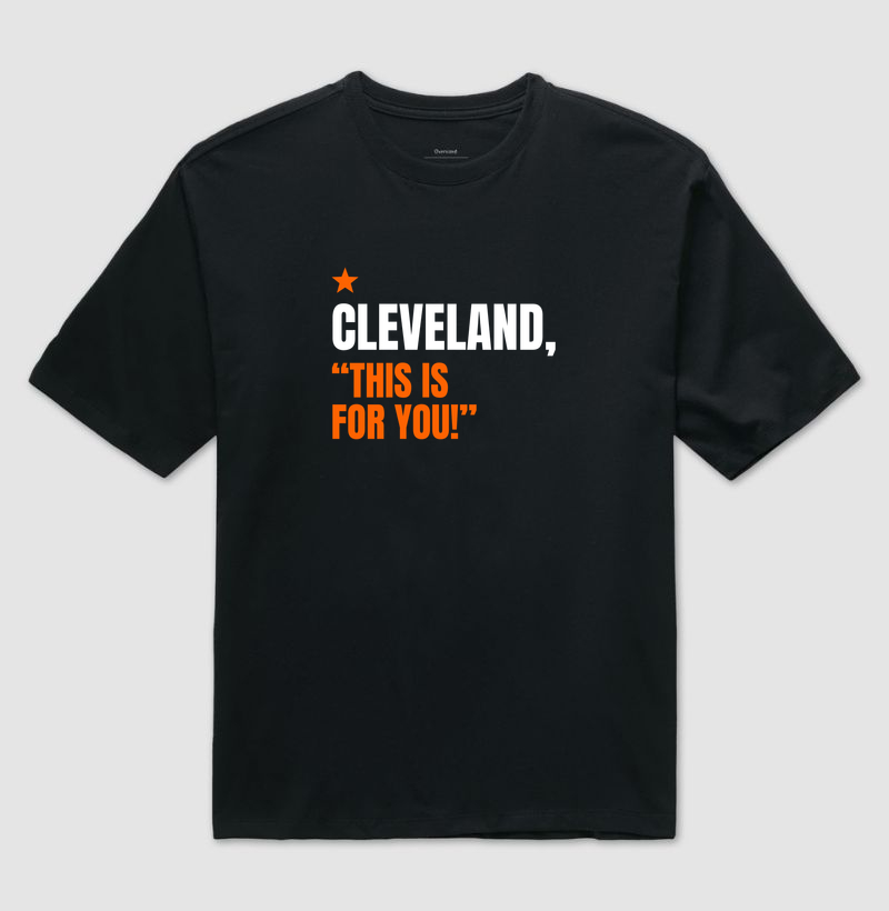 Clevaland - Camiseta Oversized