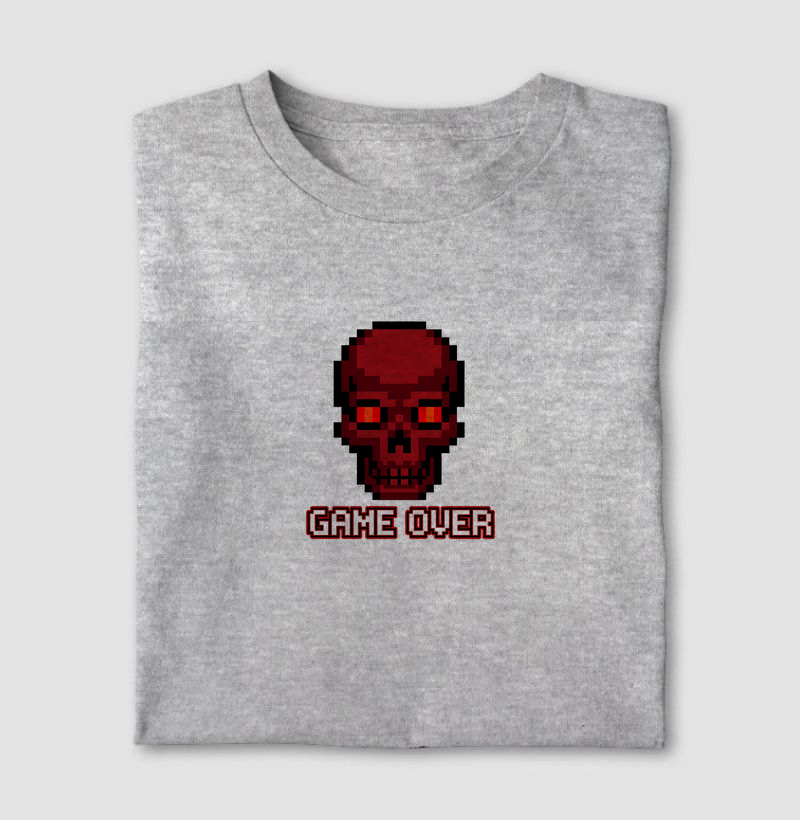 Camiseta Game Over Skull