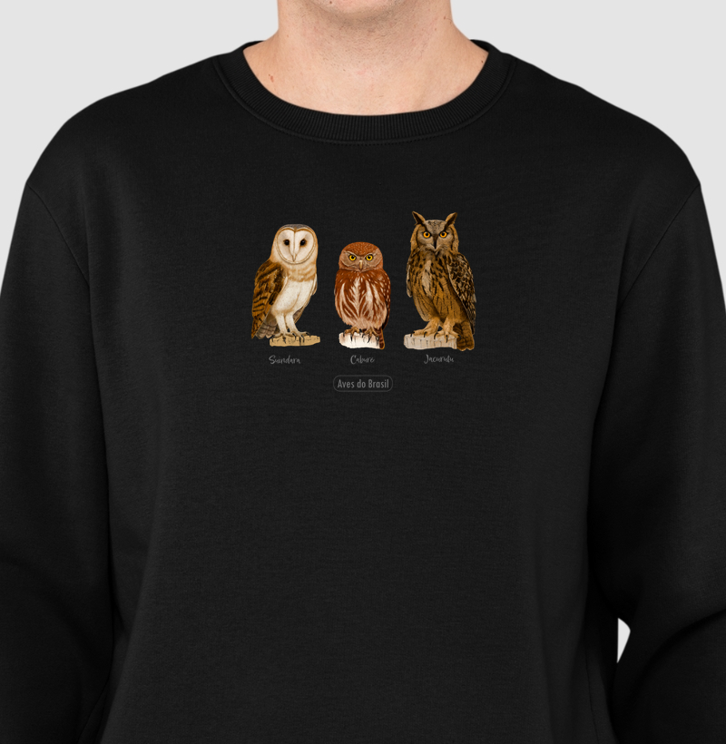 Aves do Brasil - Coletivo Corujas - Moletom