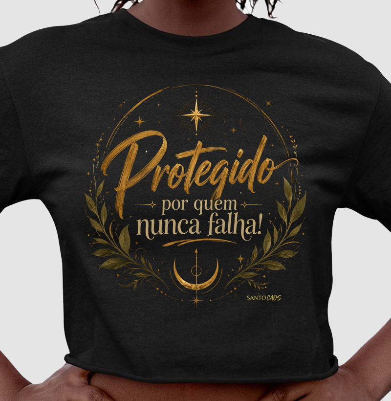 Protegido — Estampa Minimalista de Fé