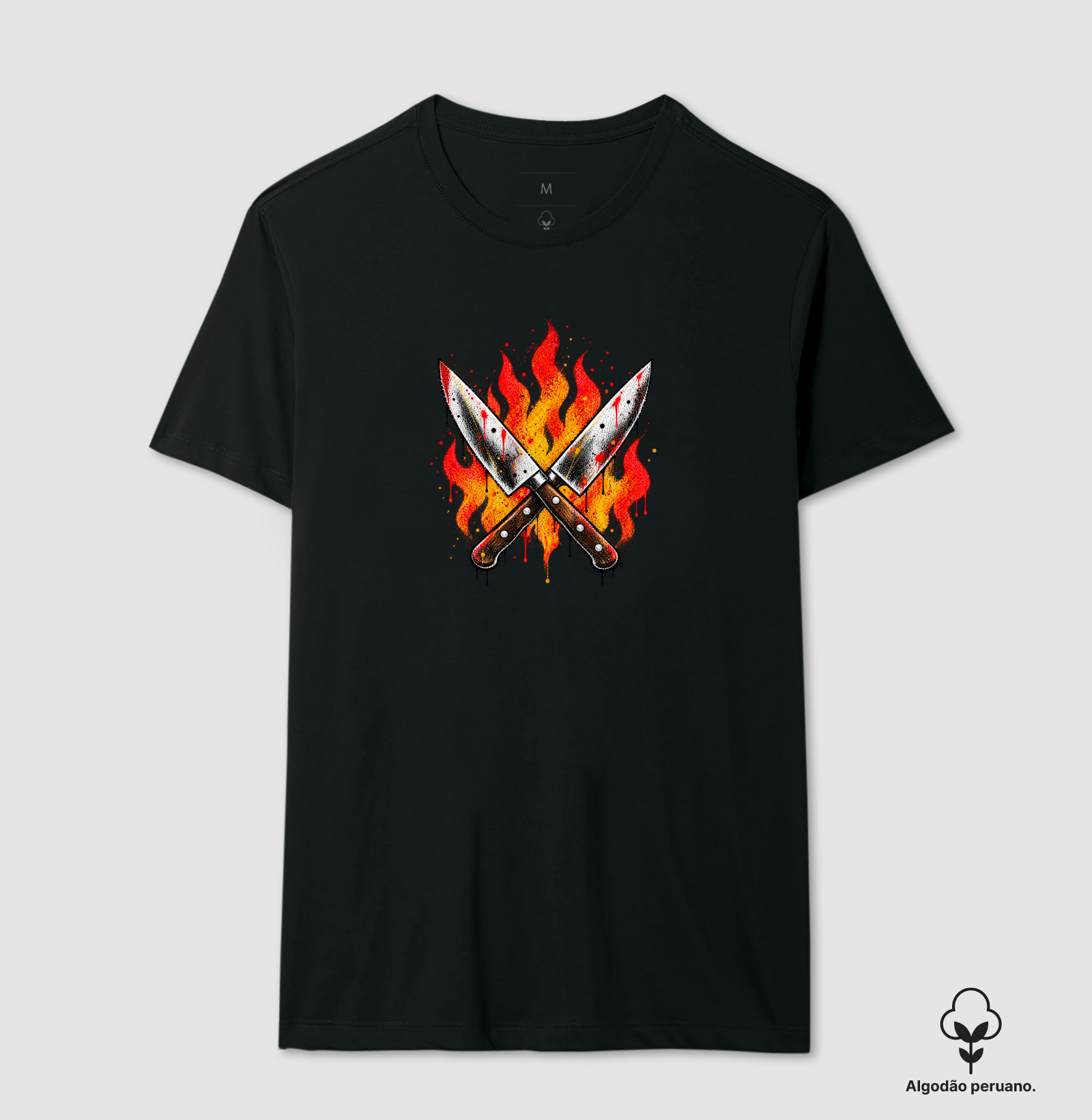 Faga e Fogo - Camiseta Algodão Peruano