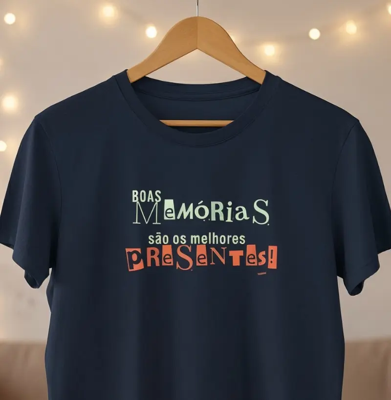 Boas Memórias são os Melhores Presentes! Camiseta Infantil