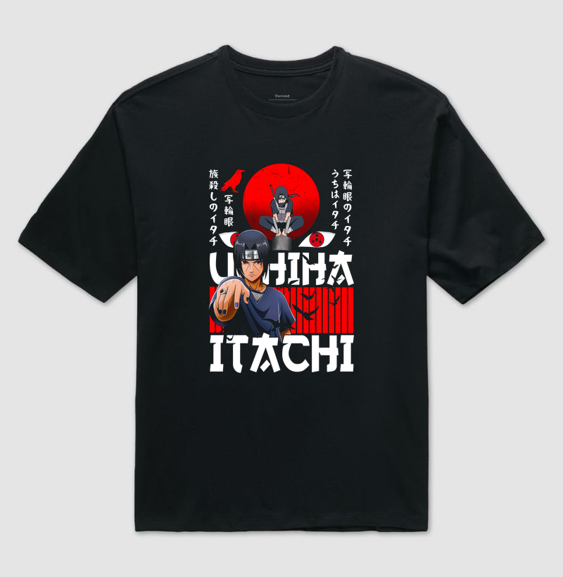 Camiseta Oversized - Uchiha Itachi
