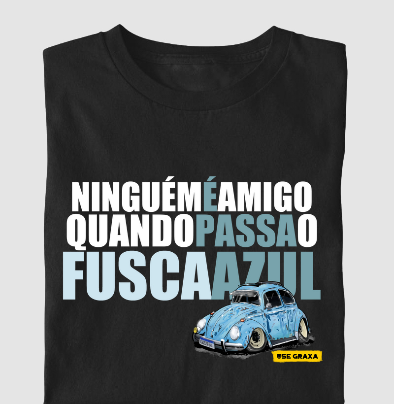 Fusca Azul Acabou a Amizade LobBlue
