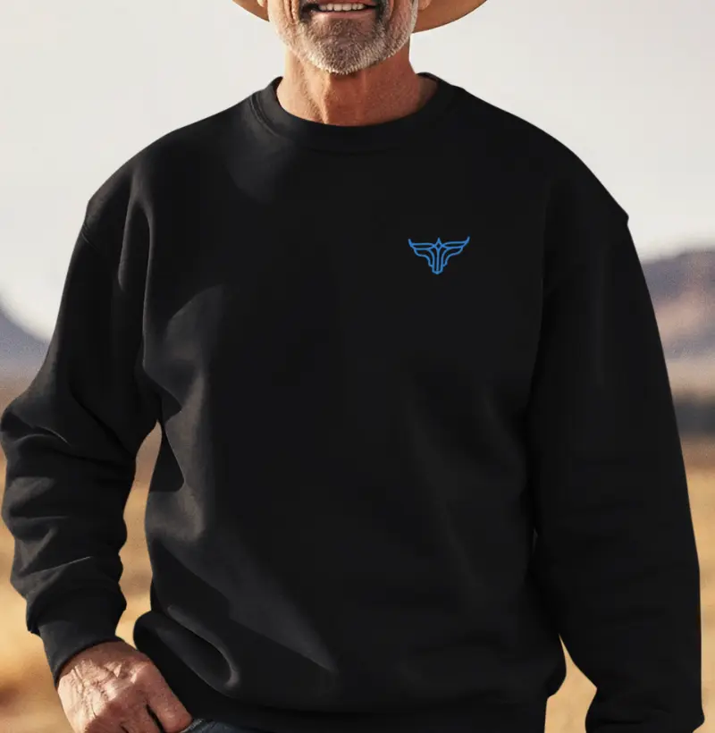 Moletom Gola Careca - Logo Azul