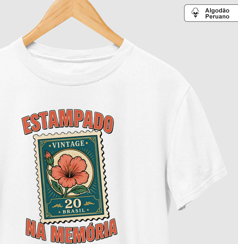 Estampado na memória Algodão Peruano