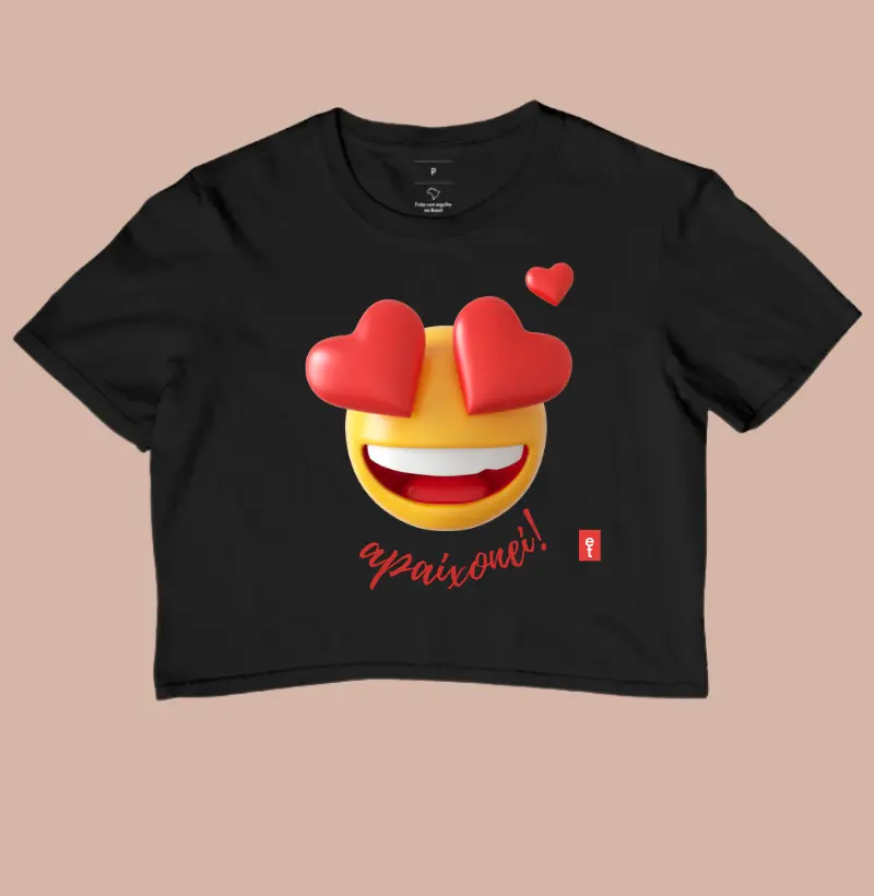 Camiseta Cropped Apaixonei