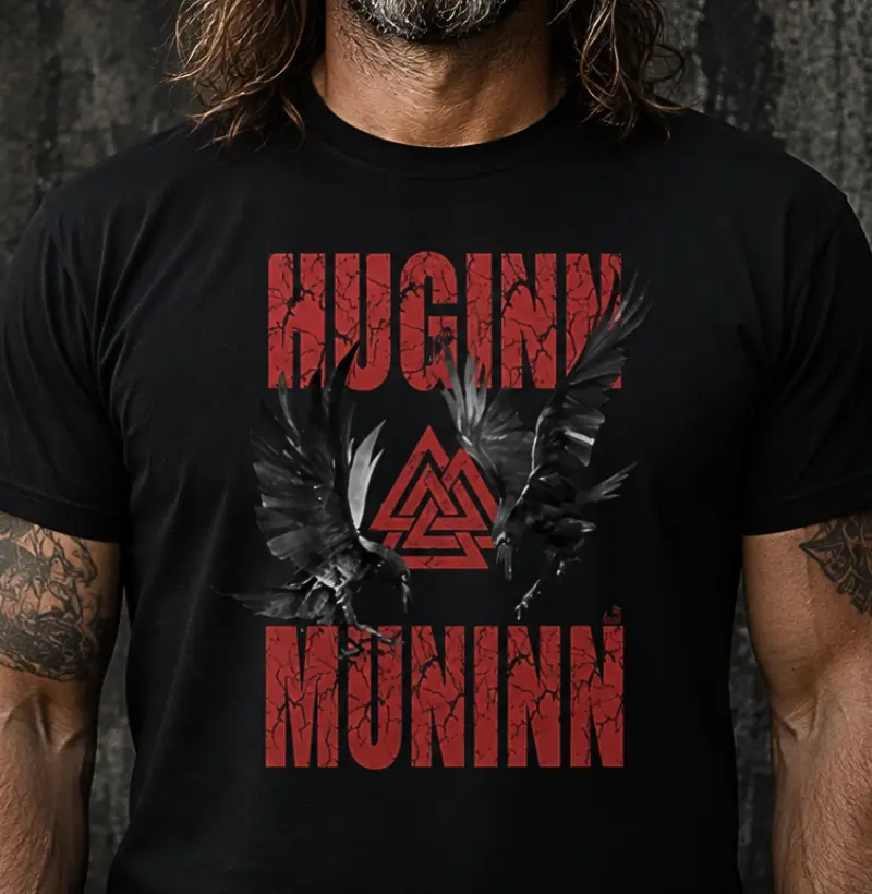 Camiseta Huginn e Muninn
