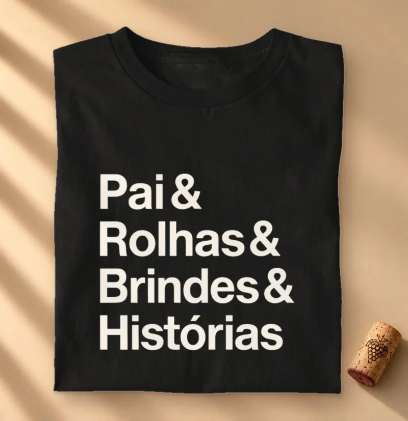 Camiseta Pai & Rolhas - Camiseta