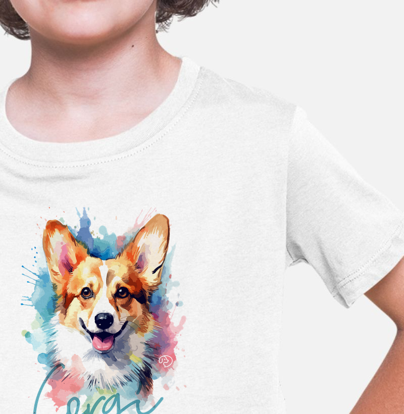 Corgi Splash 2 - Camiseta Infantil