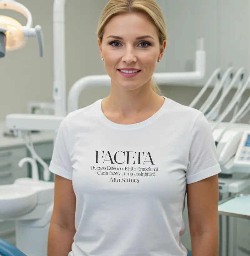 Camiseta Unissex 100% Algodão - Faceta