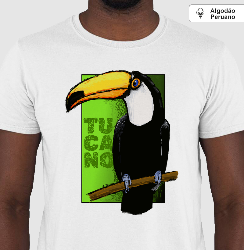 Camiseta Algodão Peruano Tucano