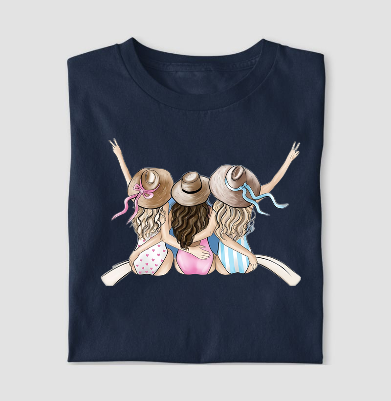 Camiseta Algodão Premium - Summer Sisters