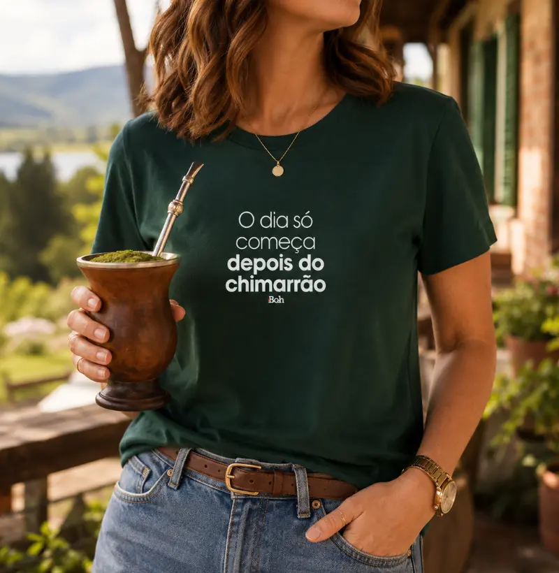 O dia só começa depois do chimarrão