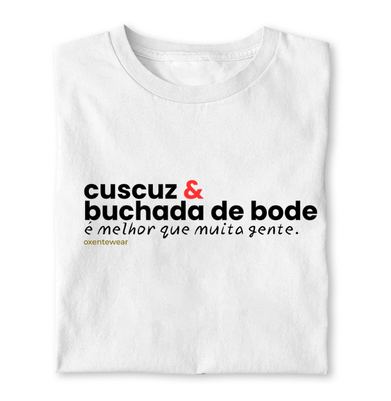 Camiseta Cuscuz e Buchada de bode | Oxentewear