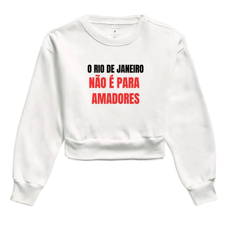 Cropped Moletom Rio de Janeiro