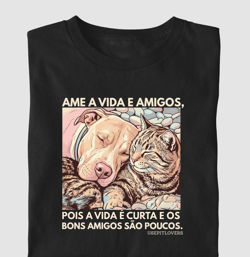 AME A VIDA E AMIGOS, POIS A VIDA É CURTA E OS BONS AMIGOS SÃO POUCOS.