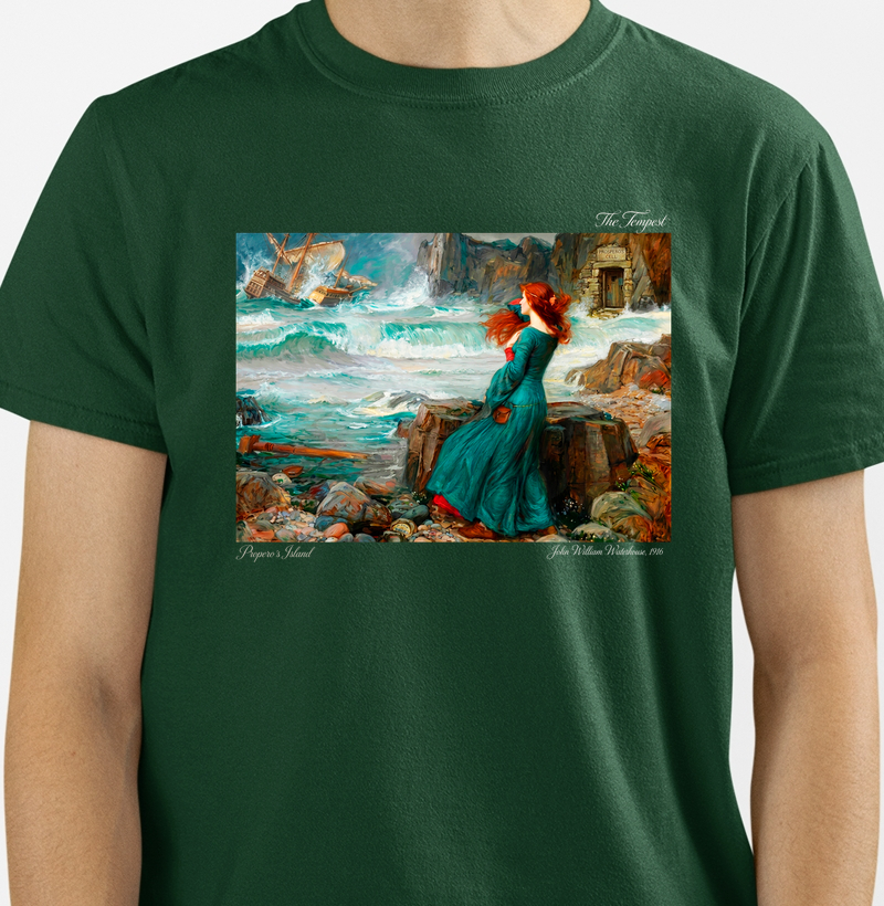 Camiseta Aesthetic Art History Miranda The Tempest J.W. Waterhouse