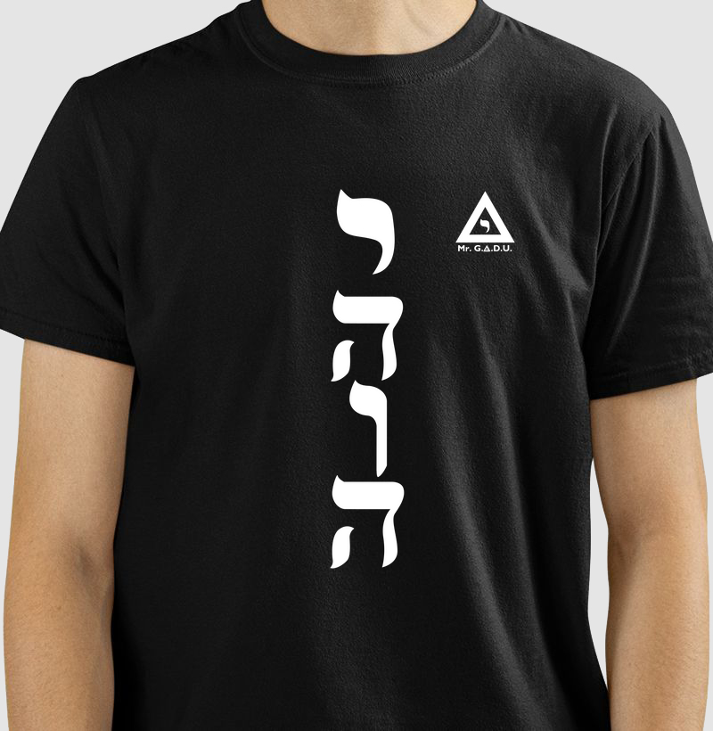Camiseta Hebráico Vertical 2 Mr. GADU - Masculina