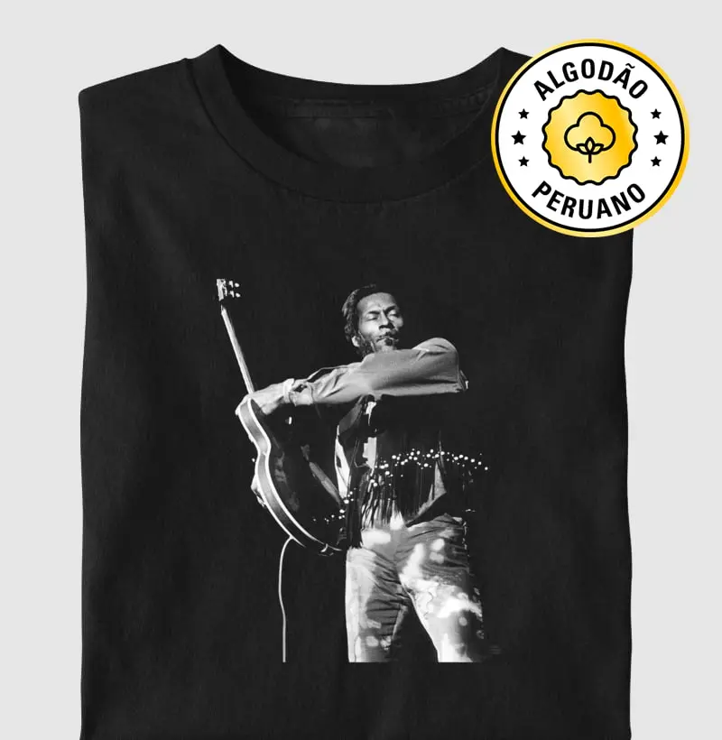 Chuck Berry, 1971 - Camiseta Algodão Peruano